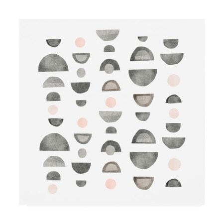Trademark Fine Art Emma Scarvey 'Half Circles Iii' Canvas Art, 14x14 WAG13163-C1414GG